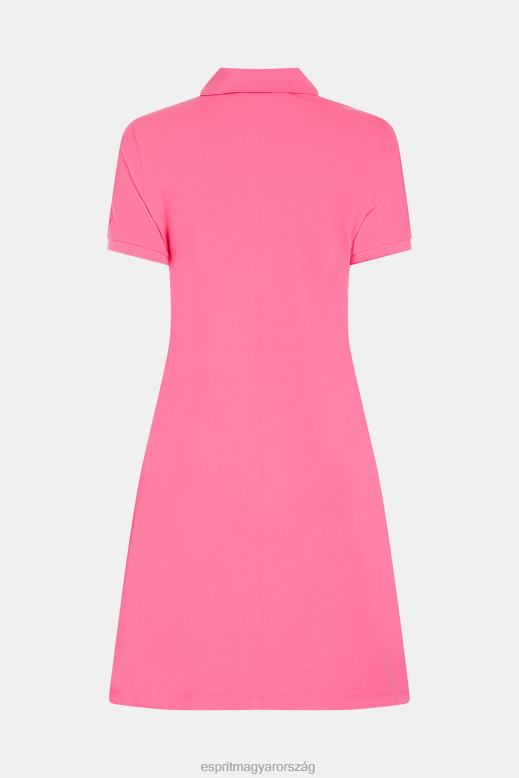 Esprit delfin tenisz klub klasszikus pólóruha nők rózsaszín ruhák F8HN8508