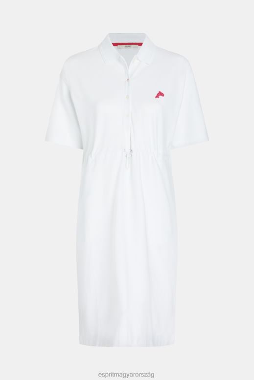 Esprit delfin tenisz klub rakott póló ruha nők fehér ruhák F8HN8502