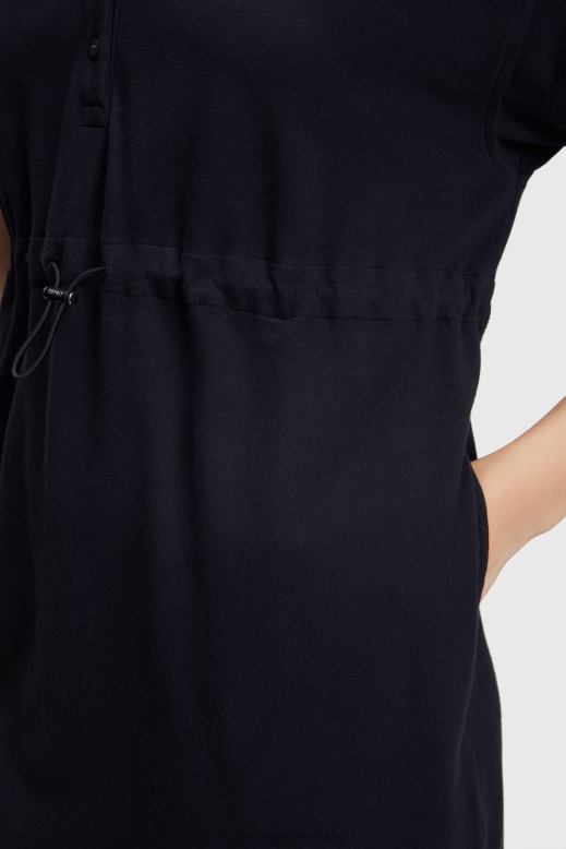 Esprit delfin tenisz klub rakott póló ruha nők fekete ruhák F8HN8501