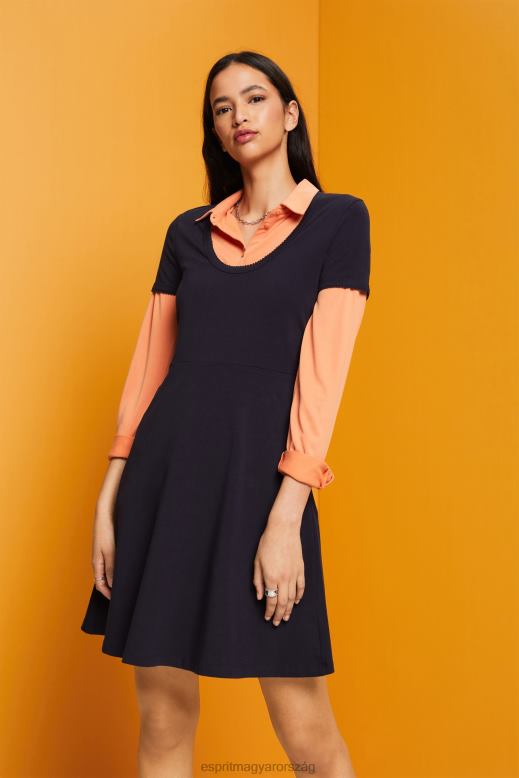 Esprit jersey mini ruha nők haditengerészet ruhák F8HN861