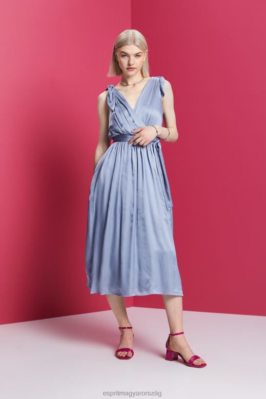 Esprit könnyű szövésű ruhák nők világoskék levendula ruhák F8HN8138