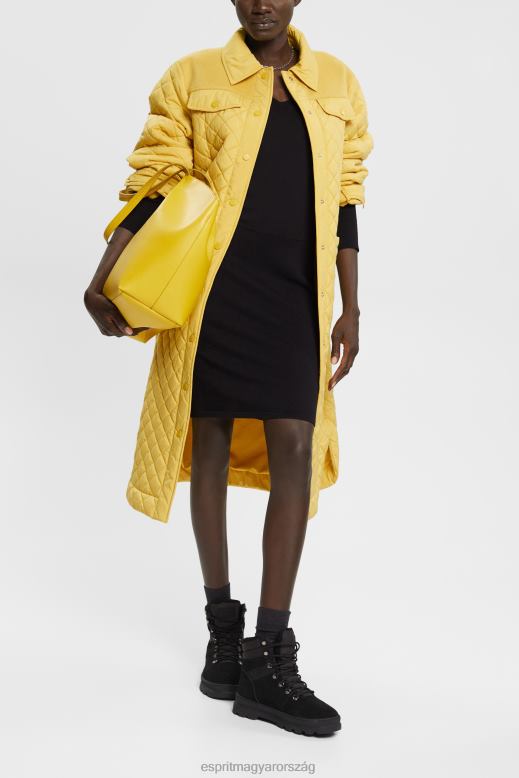 Esprit kötött ruha hasított ujjal, lenzing ecovero nők fekete ruhák F8HN8442