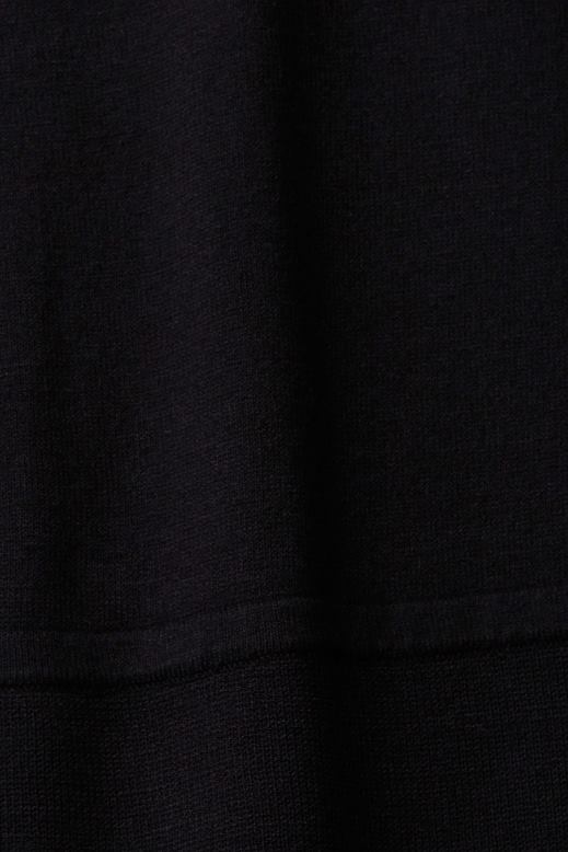 Esprit kötött ruha hasított ujjal, lenzing ecovero nők fekete ruhák F8HN8442
