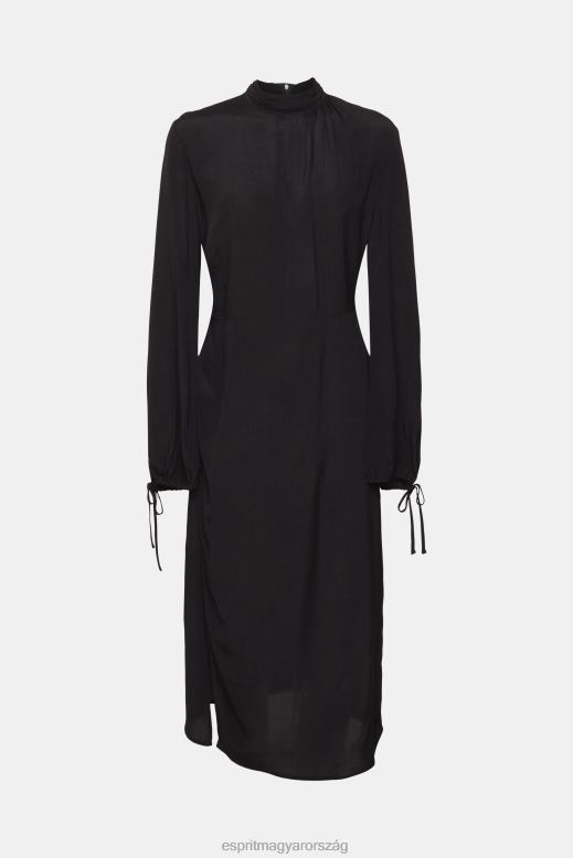 Esprit álló galléros ruha nők fekete ruhák F8HN8424