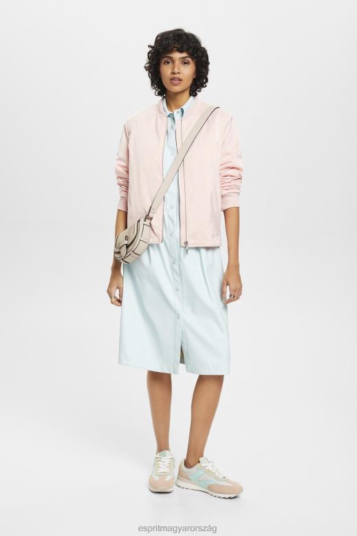 Esprit műbőr ingruha nők világos aqua zöld ruhák F8HN8295