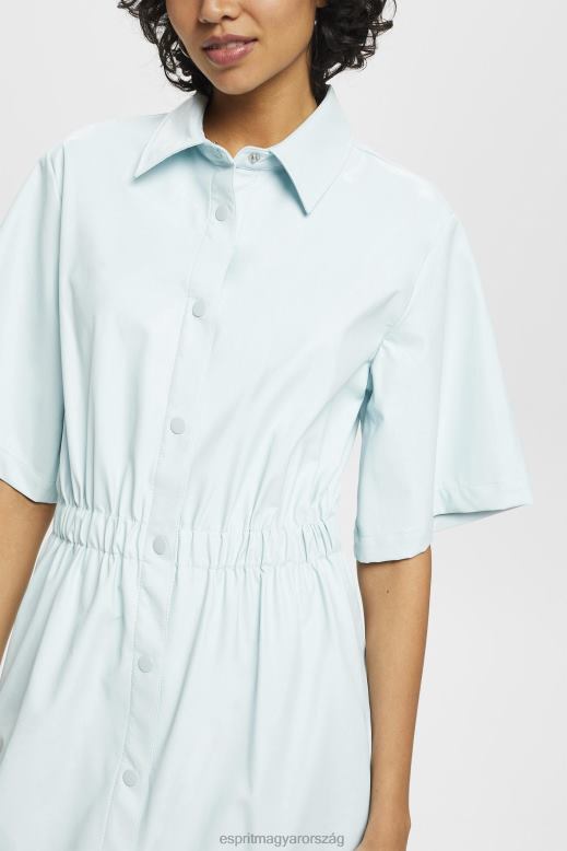 Esprit műbőr ingruha nők világos aqua zöld ruhák F8HN8295