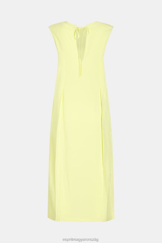 Esprit műselyem tankruha nők lime sárga ruhák F8HN8452