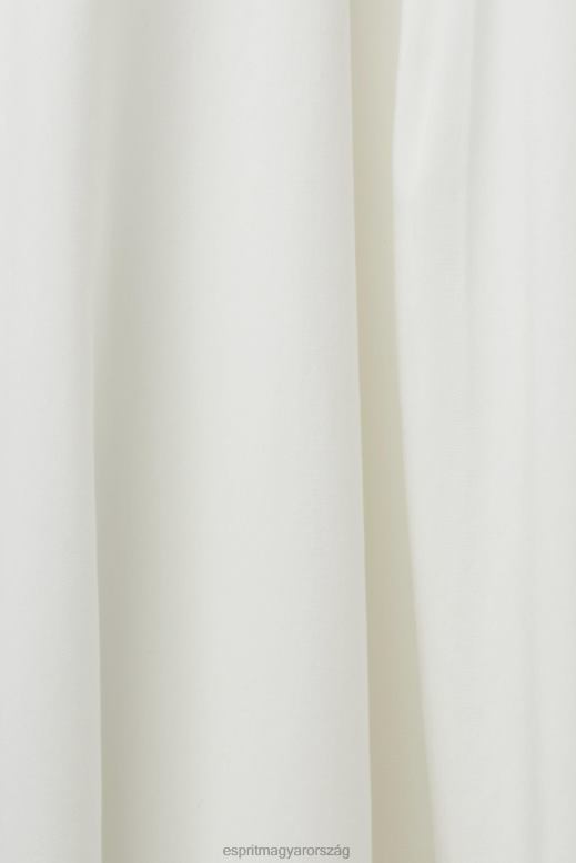 Esprit midi ruha hímzéssel, lenzing ecovero nők fehér ruhák F8HN8205