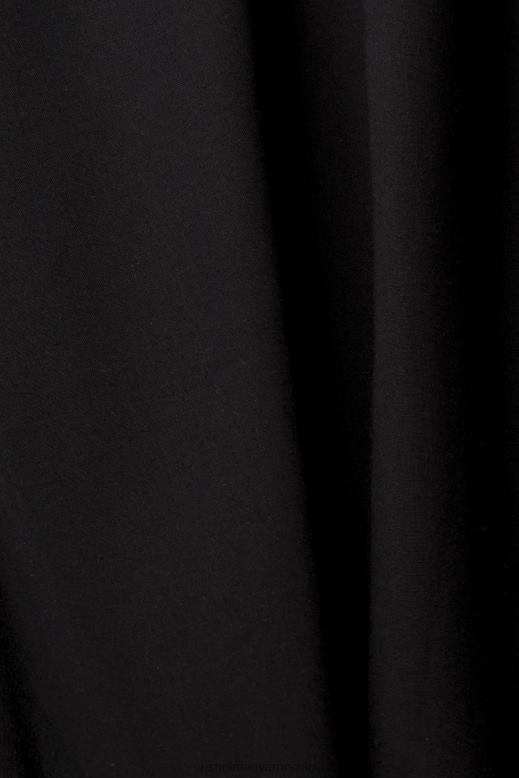 Esprit midi ruha hímzéssel, lenzing ecovero nők fekete ruhák F8HN8204