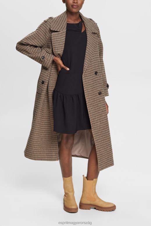 Esprit mini ruha kivágással nők fekete ruhák F8HN8429