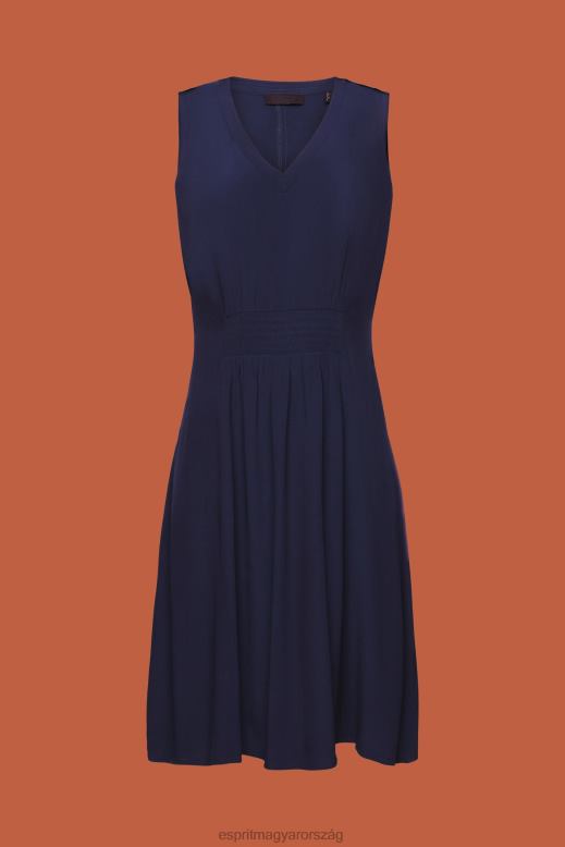 Esprit mini ruha smocked derékkal nők haditengerészet ruhák F8HN8228