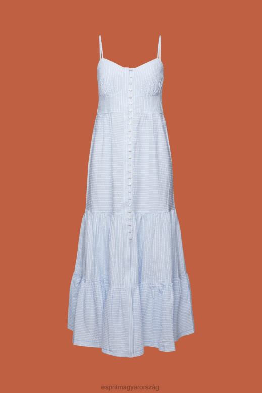 Esprit pántos maxi ruha nők világoskék ruhák F8HN8233