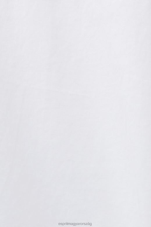 Esprit pamut csipke térdig érő ruha nők fehér ruhák F8HN8111