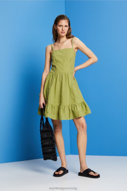 Esprit pamut mini ruha nők fehér ruhák F8HN842