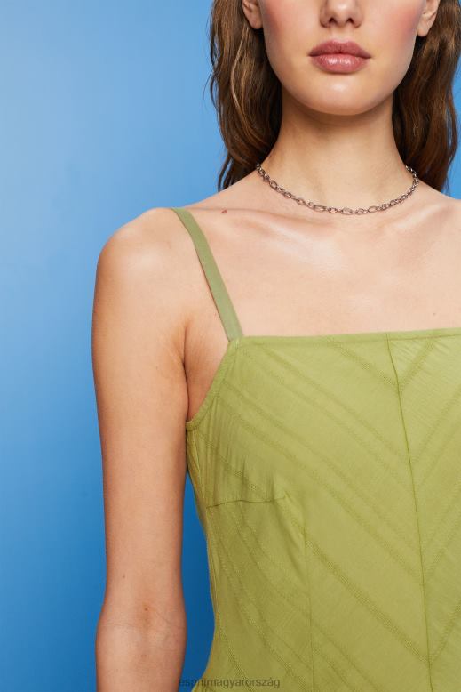 Esprit pamut mini ruha nők fehér ruhák F8HN842