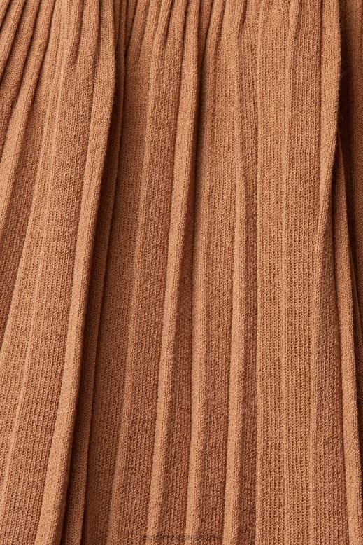 Esprit redős pántos ruha nők barna ruhák F8HN8491