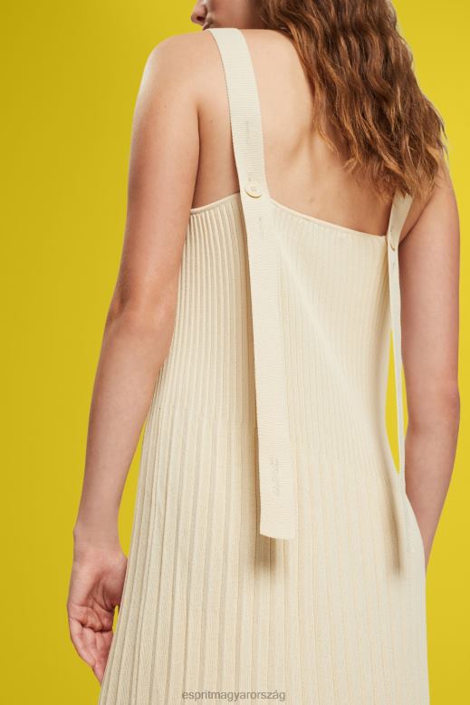 Esprit redős pántos ruha nők homok ruhák F8HN8492