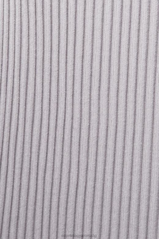 Esprit redős pántos ruha nők középszürke ruhák F8HN8490