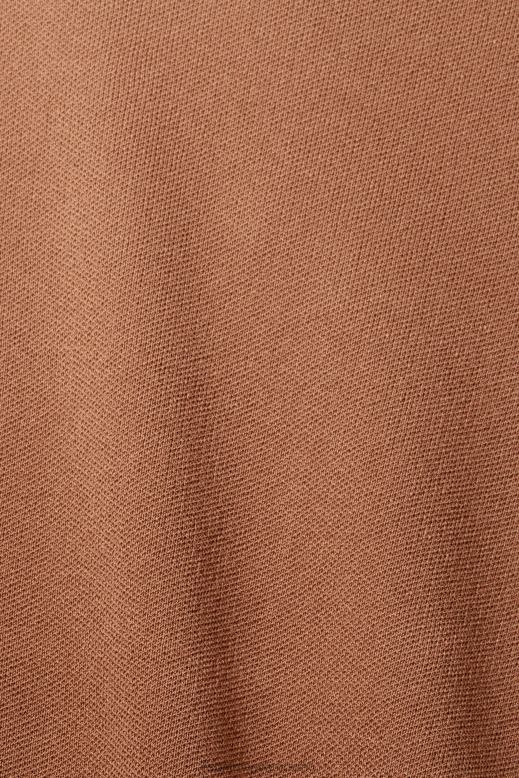 Esprit redős peplum ruha nők barna ruhák F8HN8488