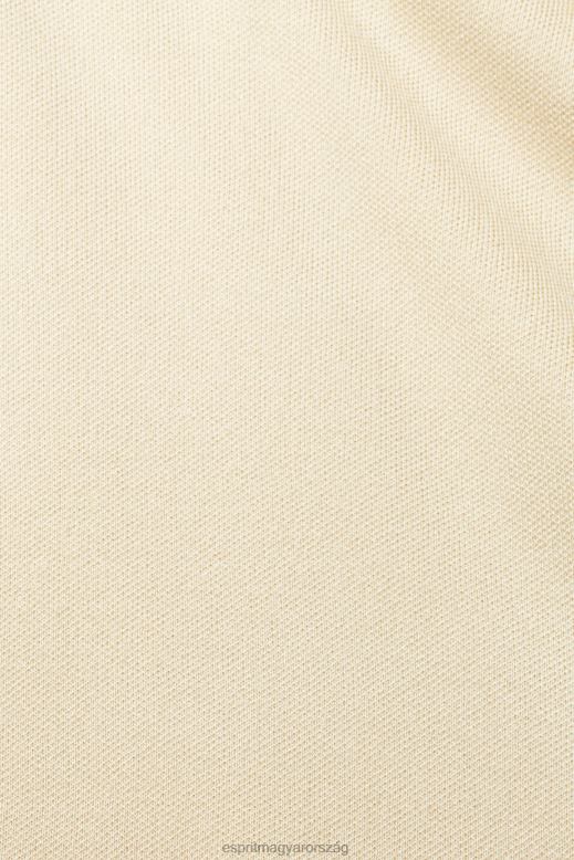 Esprit redős peplum ruha nők homok ruhák F8HN8489