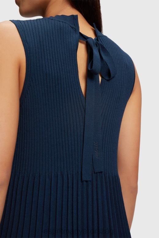 Esprit redős szabású és lobogó ruha nők haditengerészet ruhák F8HN8384