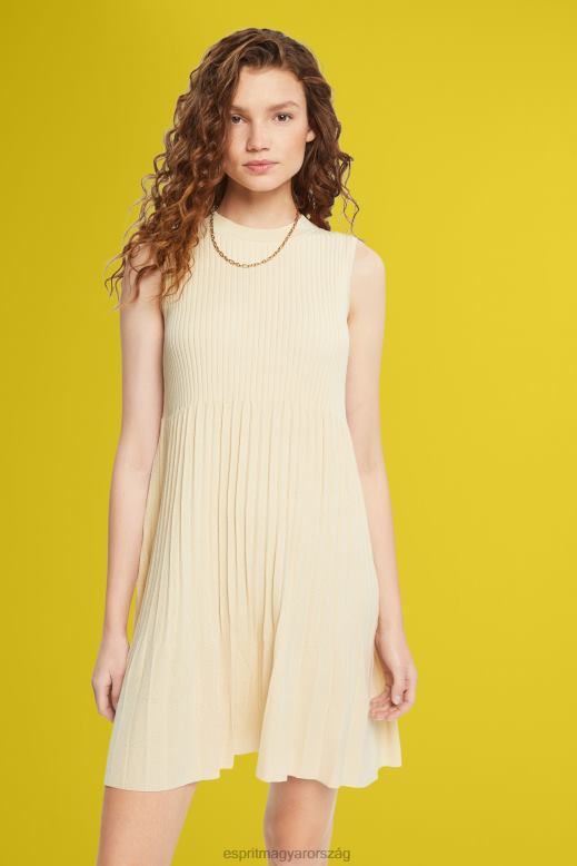 Esprit redős szabású és lobogó ruha nők homok ruhák F8HN8383