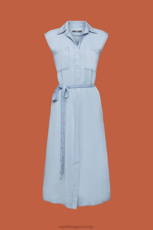 Esprit szőtt ruhák nők kék fényű mosás ruhák F8HN8181