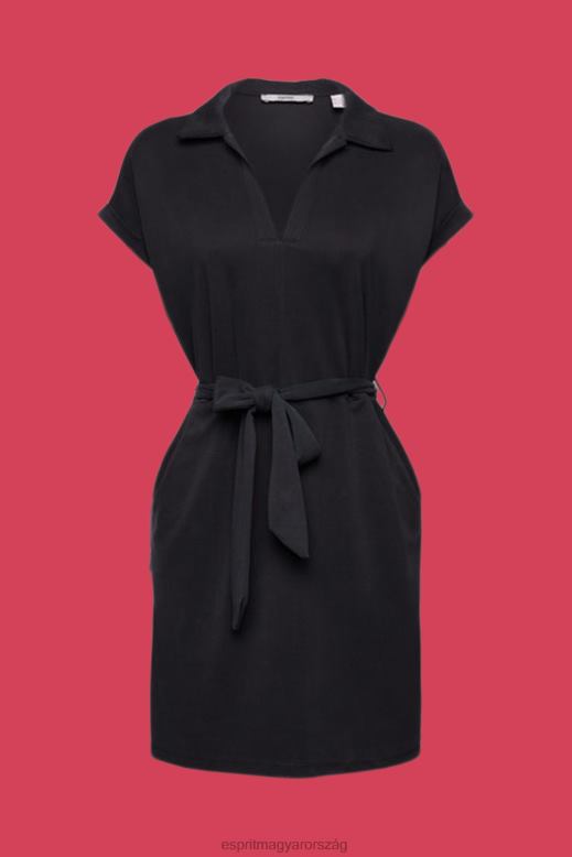 Esprit v-nyakú midi ruha nők antracit ruhák F8HN873