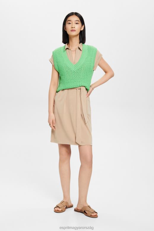 Esprit v-nyakú midi ruha nők tópszín ruhák F8HN874