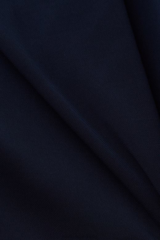 Esprit zsinóros krepp midi ruha nők haditengerészet ruhák F8HN851