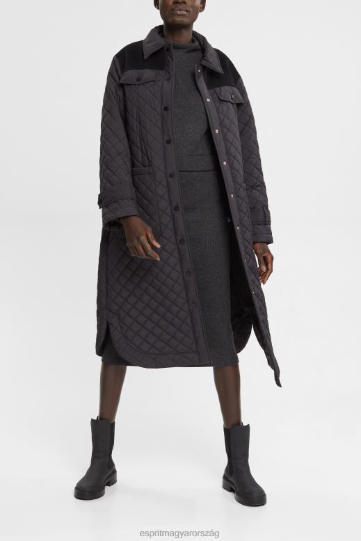 Esprit bordás kötött ceruzaszoknya nők antracit szoknyák F8HN8431