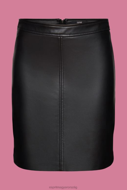 Esprit műbőr miniszoknya nők fekete szoknyák F8HN8400