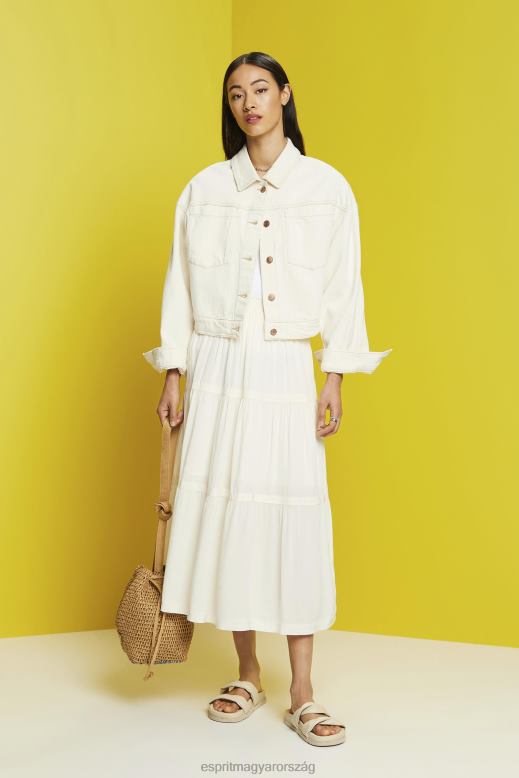 Esprit midi szoknya nők fehér szoknyák F8HN8238