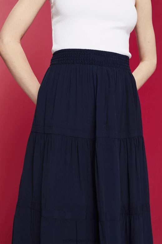 Esprit midi szoknya nők haditengerészet szoknyák F8HN8239