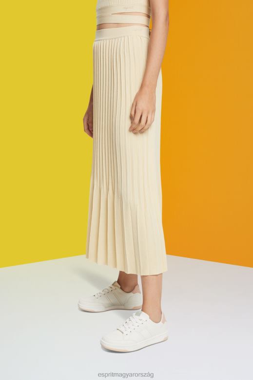 Esprit redős midi szoknya nők homok szoknyák F8HN8483