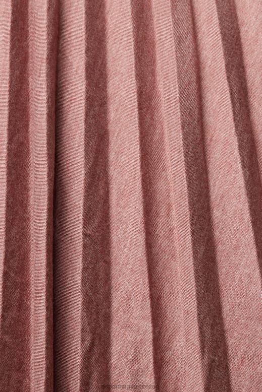 Esprit redős midi szoknya nők terrakotta szoknyák F8HN8433