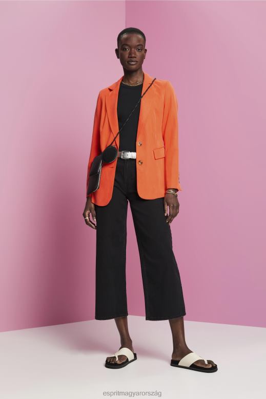 Esprit bordázott tank felső nők fekete tartály F8HN8280