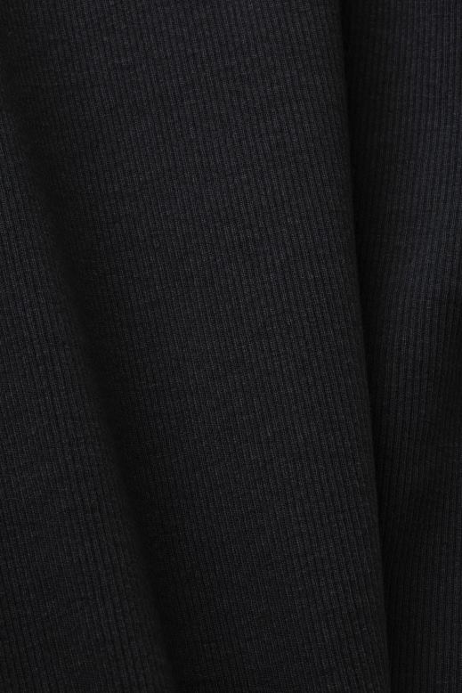 Esprit bordázott tank felső nők fekete tartály F8HN8280