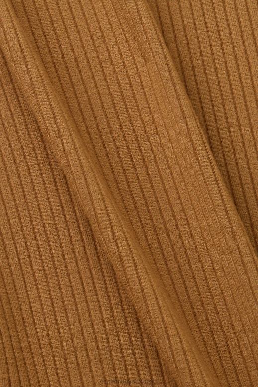 Esprit bordázott tank felső nők halvány khaki tartály F8HN8302