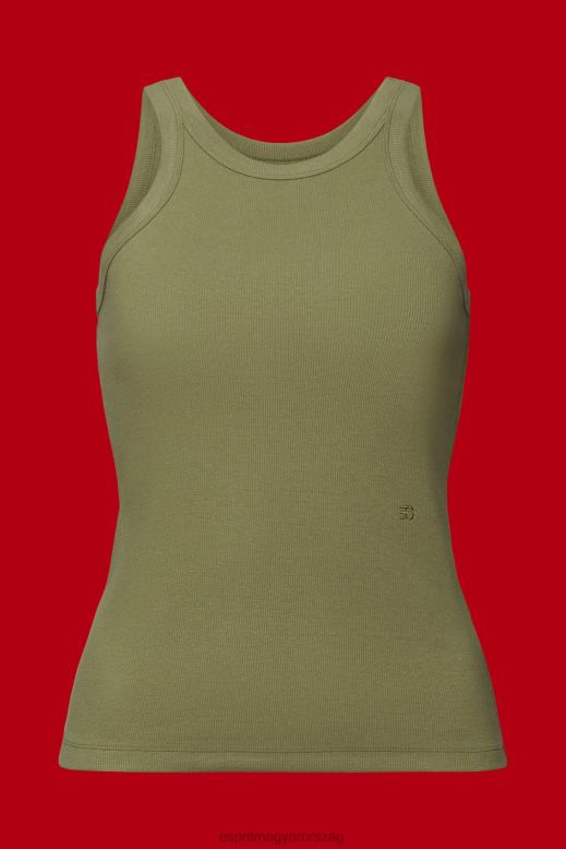 Esprit bordázott tank felső nők olajbogyó tartály F8HN8283
