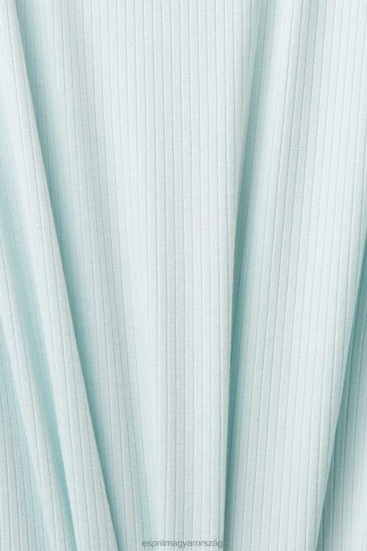 Esprit bordázott tank felső nők világos aqua zöld tartály F8HN8303