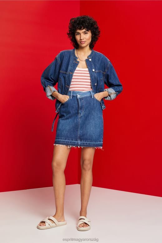 Esprit csíkos bordás felső nők pasztell rózsaszín tartály F8HN8103