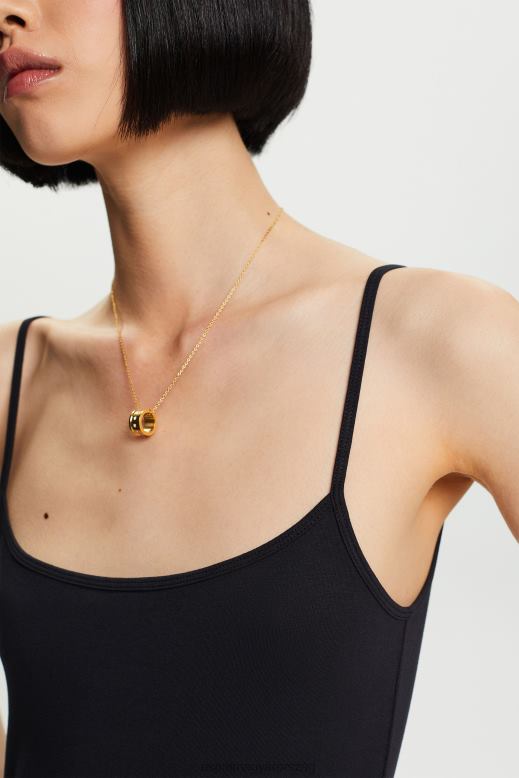 Esprit spagettipántos tank felső nők fekete tartály F8HN835