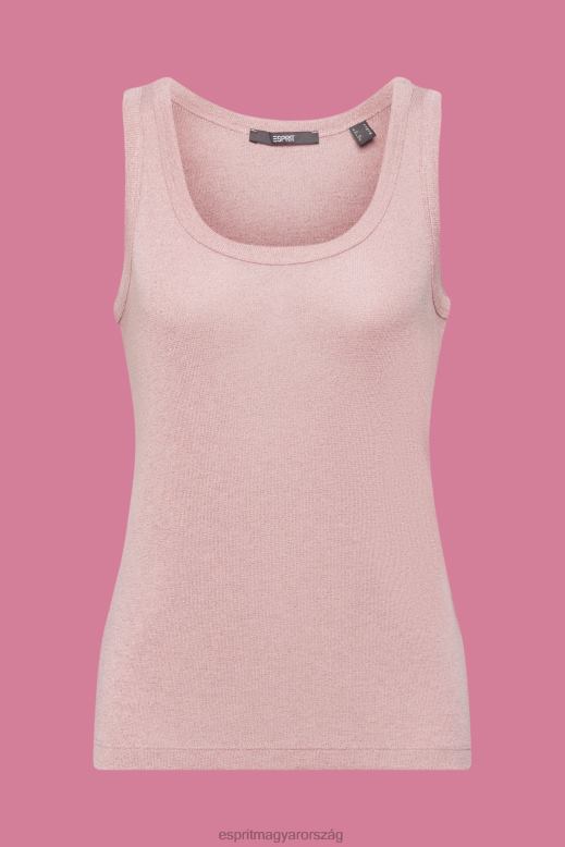 Esprit ujjatlan csillogó felső nők elpirul tartály F8HN8403