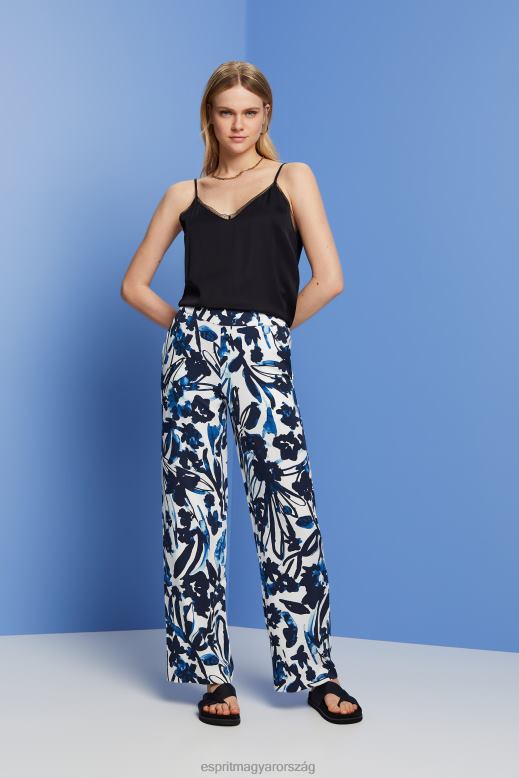 Esprit szatén kamisole csipkeszegéllyel, lenzing ecovero nők fekete tetejére F8HN8136