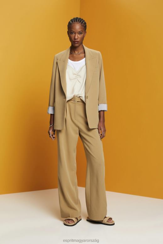 Esprit szatén pántos felső nők világos szürkés tetejére F8HN8355