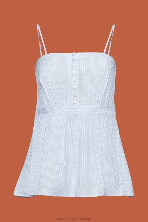 Esprit texturált cami felső nők világoskék tetejére F8HN8225