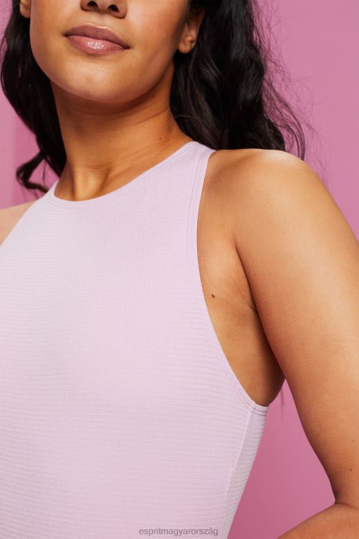 Esprit keresztben hátul texturált fürdőruha nők halványlila úszás F8HN880