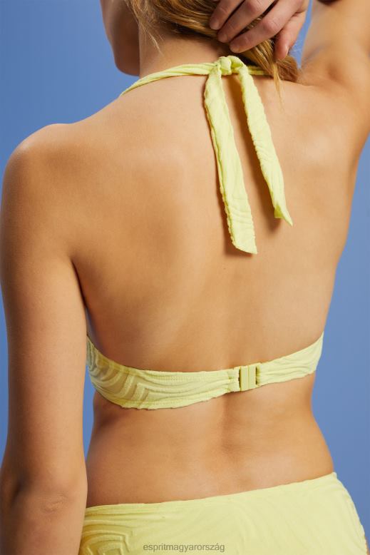 Esprit strand felsők vezeték nélküli nők lime sárga úszás F8HN847